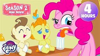 SEASON 2 MINI MOVIE  EP12 - 23 | 4 HOURS | My Little Pony Friendship is Magic | Mega Compilation 
