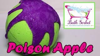 Bath Sorbet - POISON APPLE Bath Bomb - DEMO - Underwater View - Review Halloween