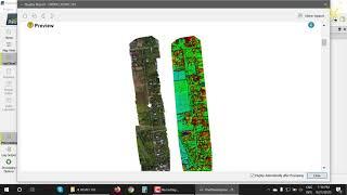 PIX 4D Mapper - Road Orthophoto, DSM, DEM processing drone image using Pix4D Mapper