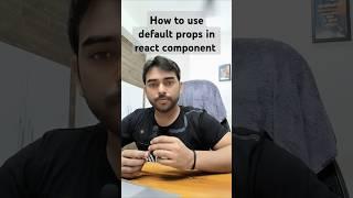 Default props in react components #reactjs #props #frontendzone