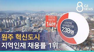 [G1뉴스]원주 혁신도시 지역인재 채용률 1위