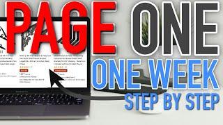 Rank on Page One of Amazon FBA in ONE WEEK! Step by Step For Beginners