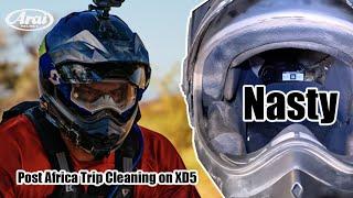 Adventure Cleanup: Refreshing My ARAI XD5 After Epic Rides in Africa