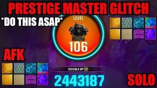 *NEW* SOLO AFK PRESTIGE MASTER GLITCH BO6! CAMO/INFINITE XP GLITCH! BO6 GLITCHES! BO6 ZOMBIE GLITCH