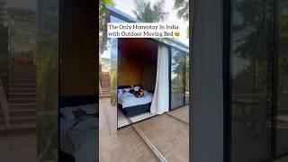 The only homestay in india with outdoor moving bed #ytshorts #shorts