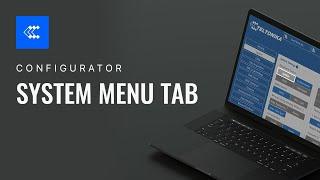 Teltonika Configurator | System Menu Tab