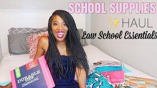 Back to School Supplies Haul + LAW SCHOOL Essentials