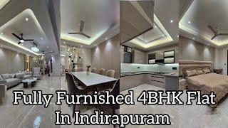 Fully Furnished 4BHK Flat in Indirapuram. #indirapuramflats #luxuriousflats