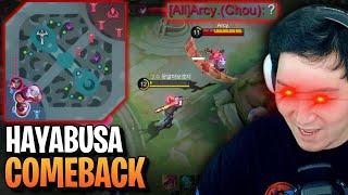 Crazy 5men team comeback | Mobile Legends Hayabusa