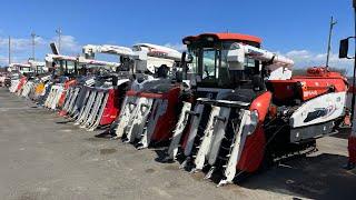 Rice Harvesting combines Machines | Agriculture and Farming Elements stock in Japan | Top Quality