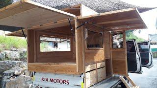 트럭캠퍼 봉고3 DIY 2 wood Truck Camper