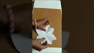 Easy paper flowers | Paper flower making | Paper crafts #shorts #papercrafts #youtubeshorts #craft