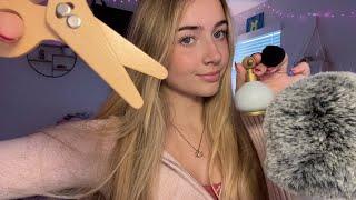 ASMR Fast Wooden Haircut and Makeup Salon Roleplay️