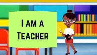 I am a Teacher - English fancy dress topic - speech about teacher - Preschool