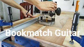 handmade kasha guitar 1 : Bookmatch a guitar top