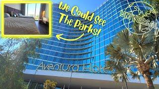 Aventura Hotel Room Tour  | Standard Double Queen Theme Park View | Universal Orlando Resort