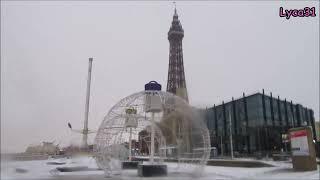 Snow Day in Blackpool part 3. Snow on the prom.