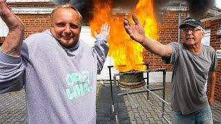 UDO DREHT DURCH!  Torben baut ein outdoor Grill ( Achtung Lebensgefahr )