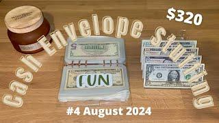 Last Cash Stuffing of August 2024 // Low Income Weekly Budget