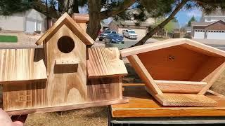 Cedar Dove Nesting Box Compared to Coleba Bird Nesting Boxes Review