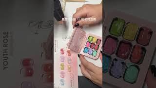 Lulu的客做记录  﫧 一起沉浸式做多色渐变 #沉浸式美甲 #美甲 #美甲vlog #学美甲 #拍拍胶
