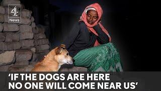 Meet the homeless women in Ethiopia using wild dogs for protection