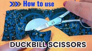 Duckbill scissors