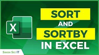 How to use SORT and SORTBY Functions in Excel