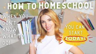 How to Start Homeschool {when you don't know what to do!} // You can start TODAY!