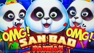 MAJOR! MAXI! MINI! WOW!!!  NEW SAN BAO PANDAS Slot Machine (AINSWORTH)