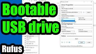 USB Flash Drive yang dapat di-boot menggunakan Rufus (MBR/GPT, Legacy/UEFI)