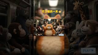 A day in the life of a working cat vlog️#ai #cartoon #cat #funny #animation #cute #dog #pets #work