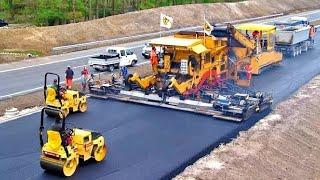 World Amazing Modern Road Construction Machines, Incredible Fastest Asphalt Paving Equipment Machine