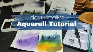 das ultimative AQUARELL TUTORIAL| das kann jeder Anfänger!