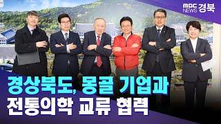 경상북도, 몽골 기업과 전통의학 교류 협력 / 안동MBC