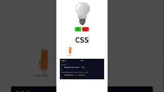 turn on and off light using html and css and javascript #coding #shortsvideo #developers #webdesign