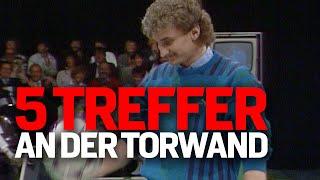 Legendär – Rudi Völler trifft 5 Mal an der Torwand | Aktuelles Sportstudio 1985