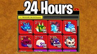 Getting EVERY Fruit in 24 hours (Blox Fruits)