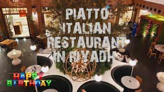 Best Italian restaurant|Piatto restaurant in SaudiArabia|Life in Riyadh vlogs