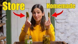 Trying My Pickles Vs Store Bought 