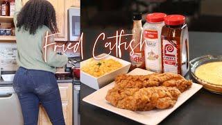 COOK W/ ME: SOUTHERN FRIED CATFISH | #SOULFOODSUNDAY | FISH FRY SMOKIN' @ GRILLIN' WIT AB RECIPE