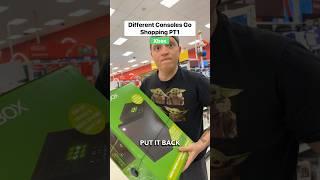 Consoles go shopping PT1 #comedy #funny #gamer #relatable #skit