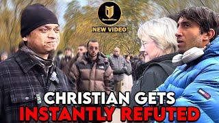 Muslim Disproves Christian's Claims | Mansur | Speakers Corner