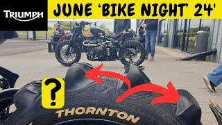 Thrilling June 2024 Bike Night at Triumph HQ Featuring Thornton Hundred's Bobbers