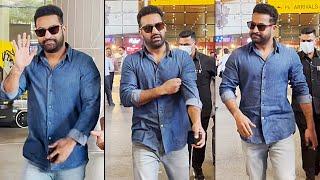 Jr NTR With Stylish Look Spotted At Airport | NTR Latest Video | War 2 Movie | News Buzz