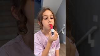 Funny lipstick  prank on Mom #shorts