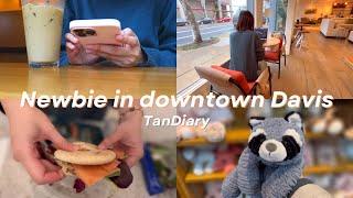 UC Davis vlog: exploring downtown, temple coffee, asian  marts, manna restaurant 丨US vlog