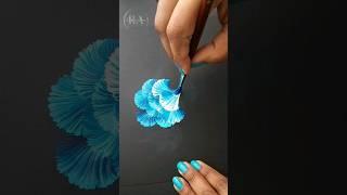  STUNNING Painting Using Round Brush Technique #shorts