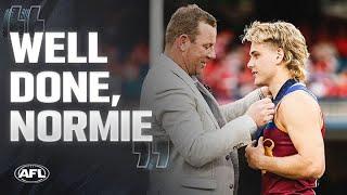 MIC'D UP: Will Ashcroft wins 2024 Norm Smith Medal