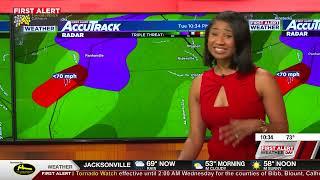 WBRC First Alert meteorologist Tonia Michele confirms tornado on air